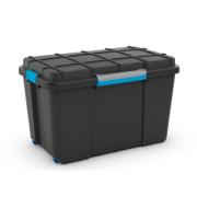 KIS SCUBA BOX XL BLACK/BLUE CLIPS 106L  