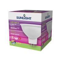 SUNLIGHT LED 4.9W MR16 ΛΑΜΠΤΗΡΑΣ GU5.3 12V 400LM 3000K 110° FROSTED