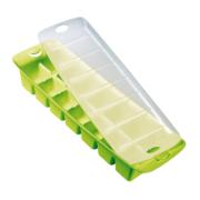 ICE CUBE TRAY WITH LID - GREEN 30.5x10.5x5CM