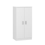 FORES 007813O ZAPATEROS SHOE CABINET 2 DOORS WHITE 108CM X 55CM X 36CM