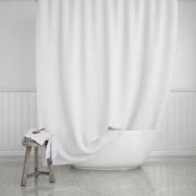 SHOWER CURTAIN180X200CM POLY WHITE