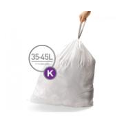 SIMPLEHUMAN BIN BAG LINER CODE K (35-45L) 20PCS