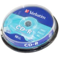 VERBATIM CD-R 700MB SPINDLE 10PCS