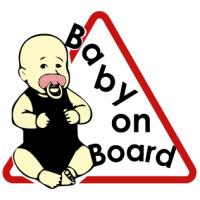 CAUTION BABY ON BOARD TRIANGLE