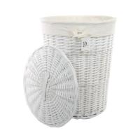 LAUNDRY BASKET 759170-M ROUND WHITE WITH LINER 38X48CM