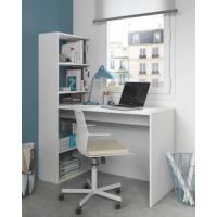 FORES DUPLO DESK WITH BOOKCASE 144X120X53CM WHITE