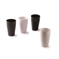 SNIPS SET 4 PLASTIC CUPS 500ML WHITE/BLACK