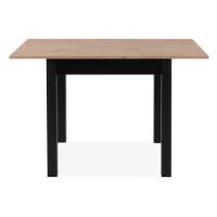FINORI COBURG EXTENDABLE TABLE BLACK/OAK 80-120CM