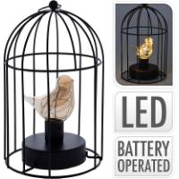 LAMP LED IN METAL BIRDCAGE