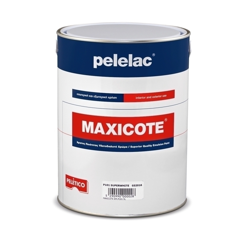 PELELAC MAXICOTE® ΠΛΑΣΤΙΚΟ ΧΡΩΜΑ SUPERWHITE P101 2.5L 