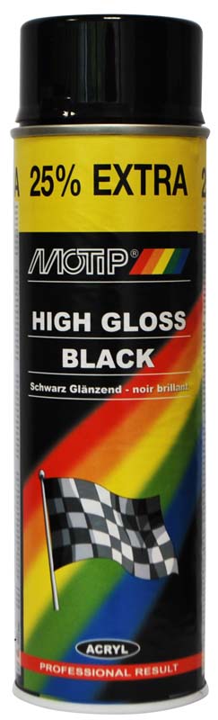 MOTIP SPRAY GLOSS BLACK 500ML