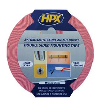 HPX DOUBLE FACE TAPE 12MMX5MX1.0MM