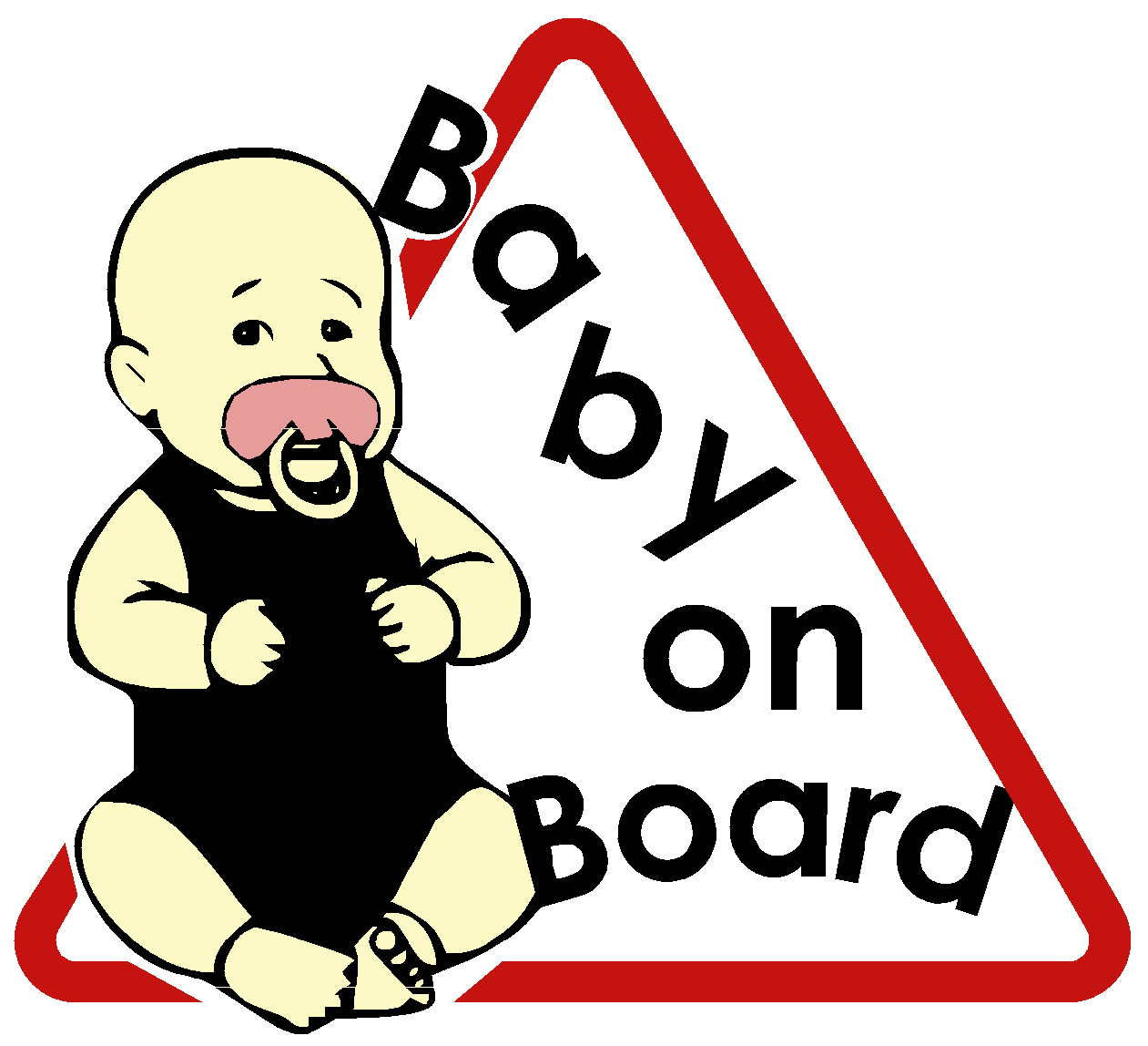 CAUTION BABY ON BOARD TRIANGLE