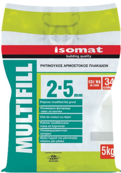 ISOMAT COLORED CEMENT BASED TILE GROUTS CG2 DARK GREY 5KG