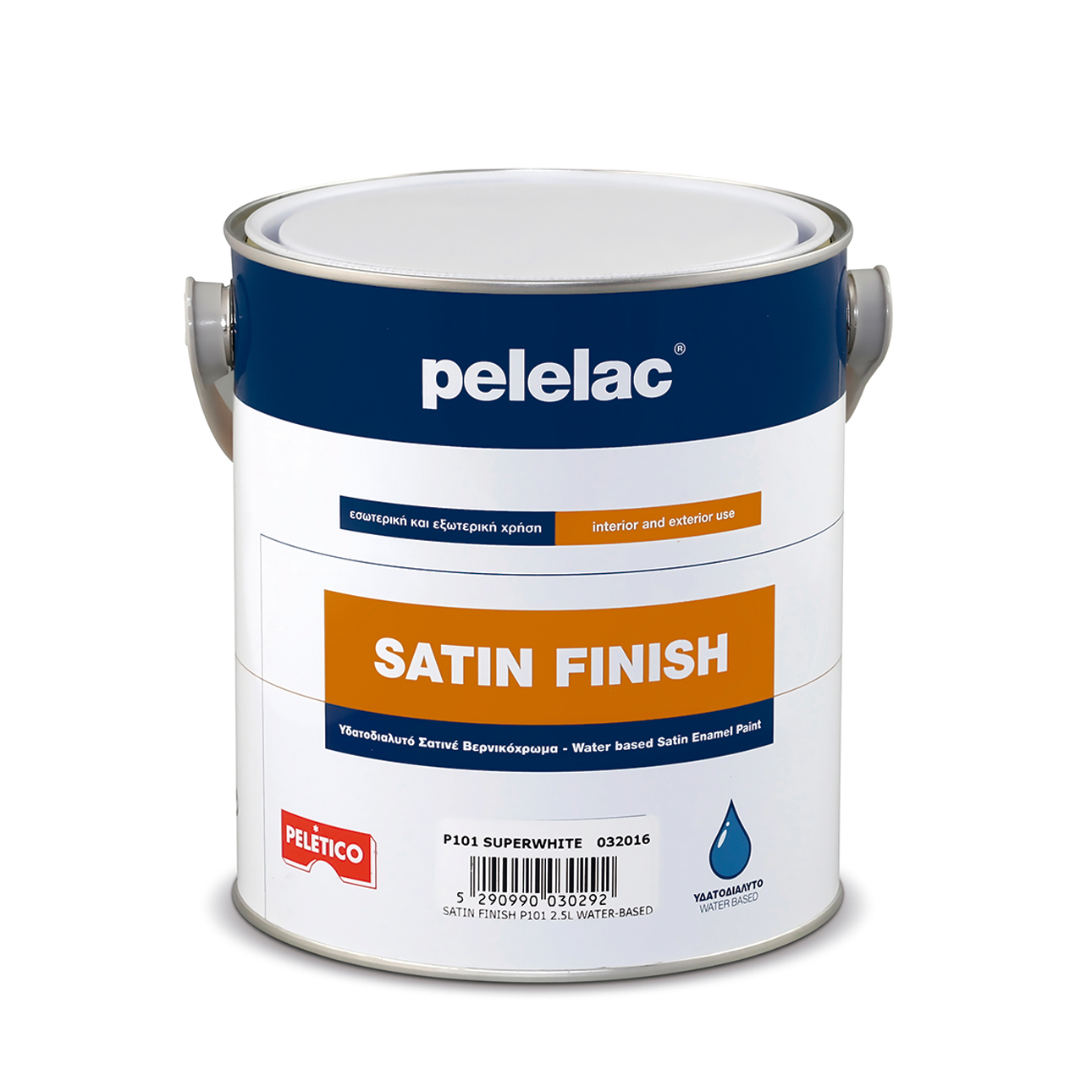 PELELAC SATIN FINISH MAGNOLIA P104 2.5L WATER-BASED