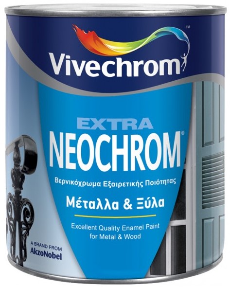 VIVECHROM BLACK MAT 24M NEOCHROM EXTRA GLOSSY VARNISH PAINT 375ML