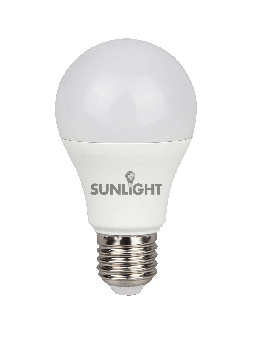 SUNLIGHT LED 9W ΛΑΜΠΤΗΡΑΣ A60 E27 810LM 3000K FROSTED