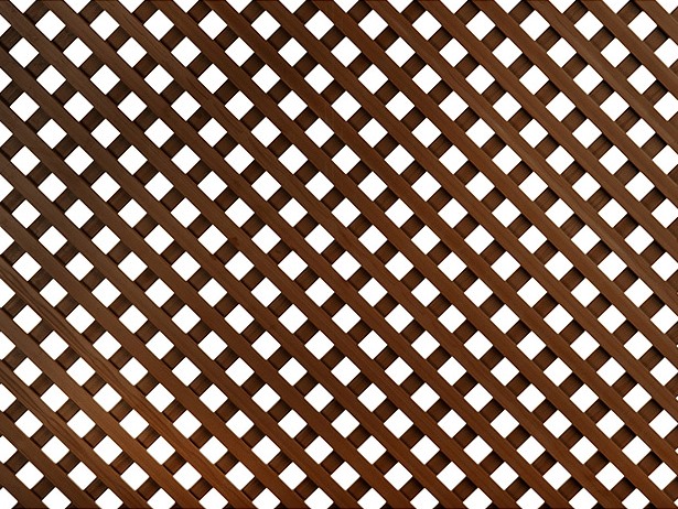 FIXED PLASTIC TRELLIS 0.8M X 1.8M X 18MM BROWN WITHOUT FRAME