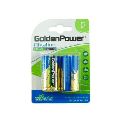 GOLDEN POWER 1.5V  C ALKALINE POWER PLUS
