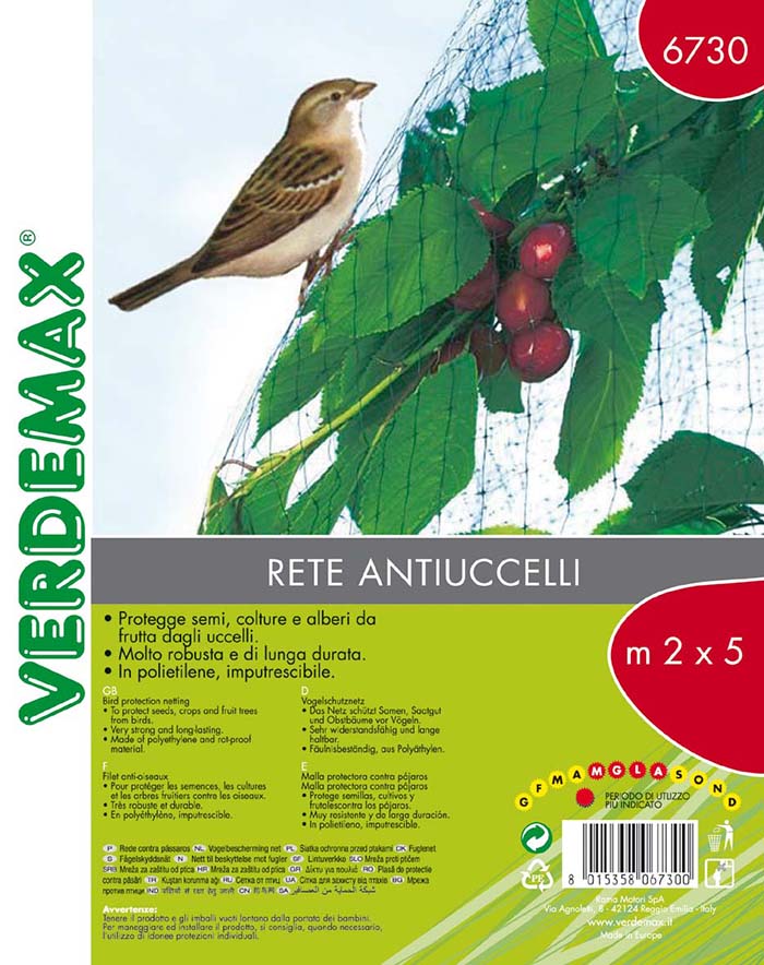 VERDEMAX BIRD PROTECTION NET 2X5M