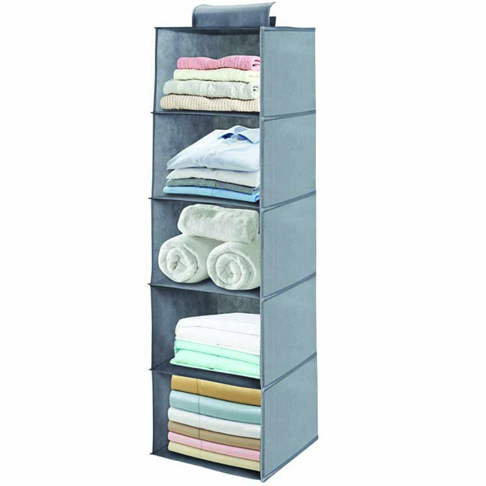 HANGING ORGANIZER WITH 5 SHELVES 30X30X100 CM