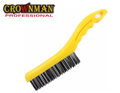 CROWNMAN WIRE BRUSHES PLASTIC HANDLE 
