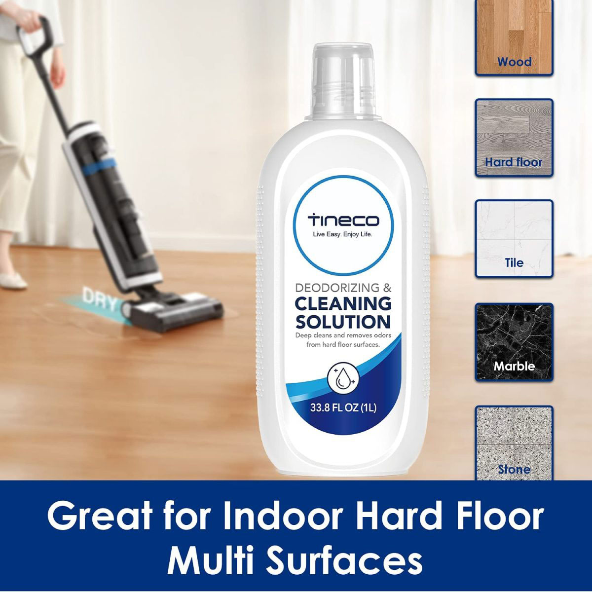 TINECO FLOOR CLEANING SOLUTION FOR IFLOOR 1L ENVIRONMENT FRIENDLY