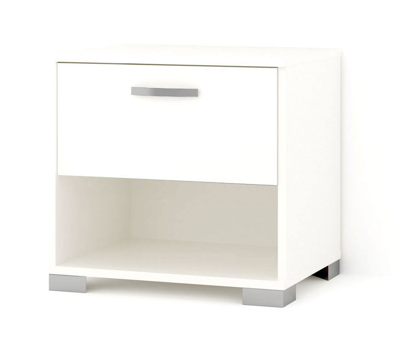 BEDSIDE TABLE 50X36X55CM WHITE