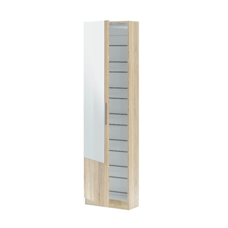 FORES SHOE CABINET ΟΑΚ WITH MIRROR