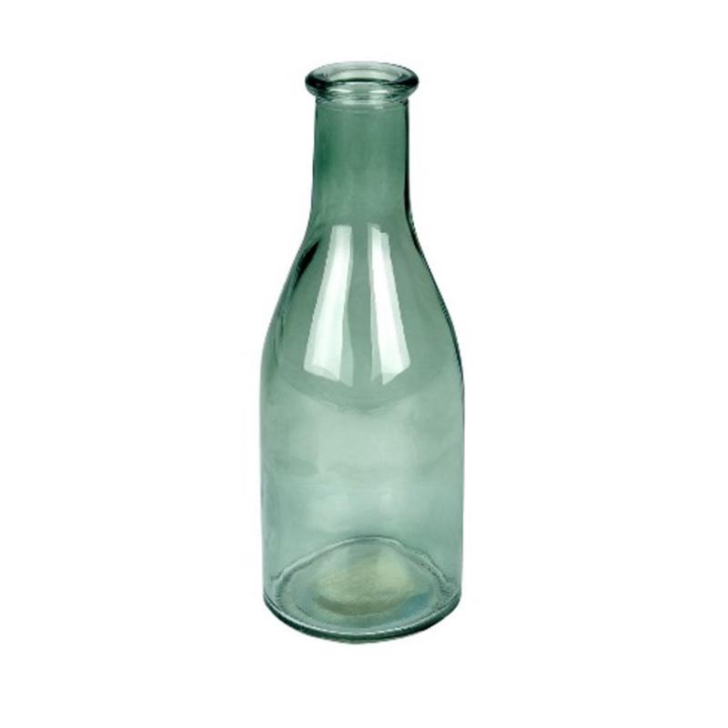 VASE MORONI GLASS 6.5X18CM - GREEN